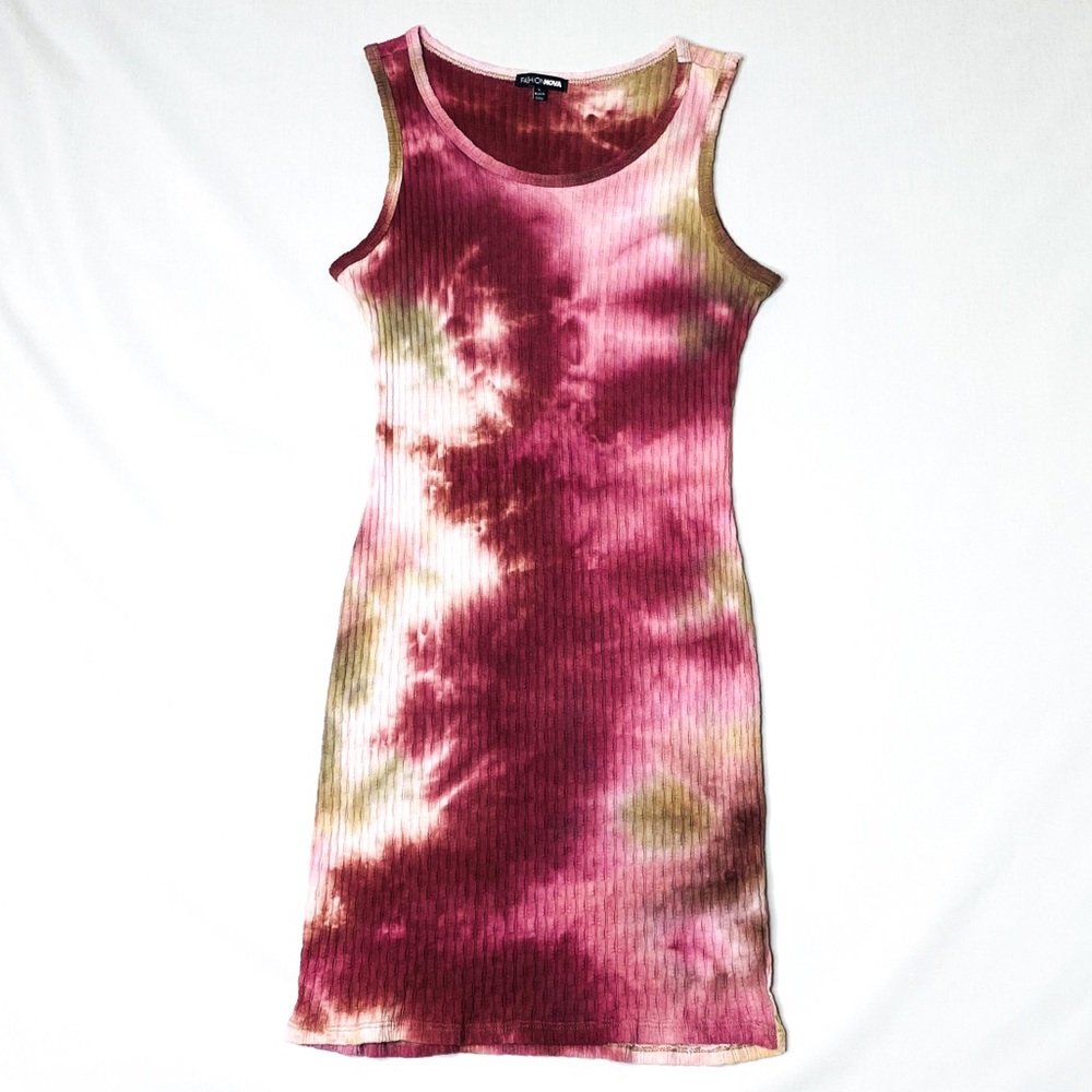 FASHION NOVA Tye Dye Mini Dress size Large